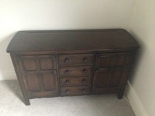 Ercol wooden sideboard, dark