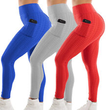 Women Yoga Pants With Pocket Push Up Tik Tok Leggings Bum Butt Lift Sport Gym