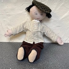Lovely Vintage Large 20” Long Boy Rag Doll Soft Body With Flat Cap