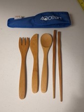 Wooden Cutlery Set Portable