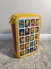 The Simpsons Stationary Set Pencil Case 3 Tier Compartments Gift Set
