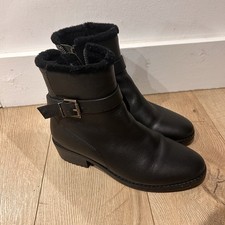 EMU Australia Honeywell Waterproof Women's Ankle Boots UK 4 EU 37 Black VGC