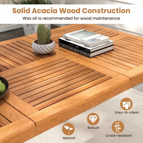 Outdoor acacia wood dining - acacia,