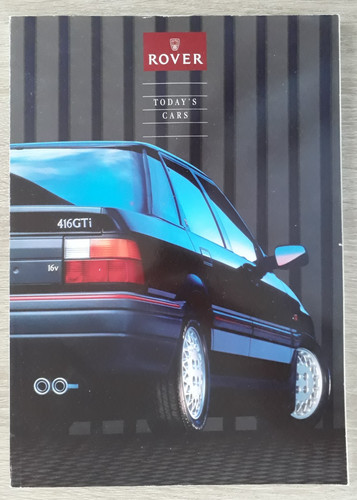 Rover cars range brochure 1990 - rover,