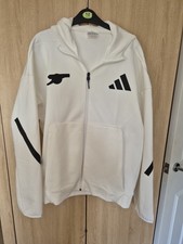 No More Red Size Medium Arsenal Adidas Z.N.E 2025 Track Jacket White