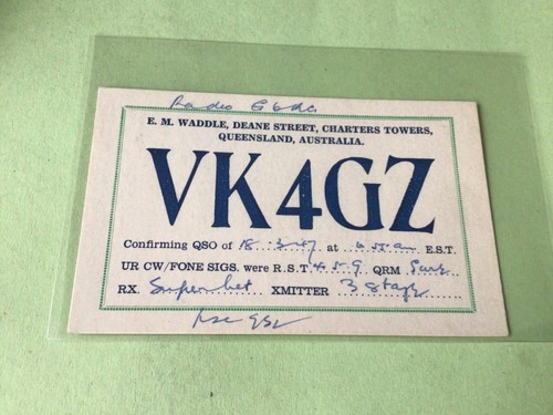 Vintage qsl radio - vintage,