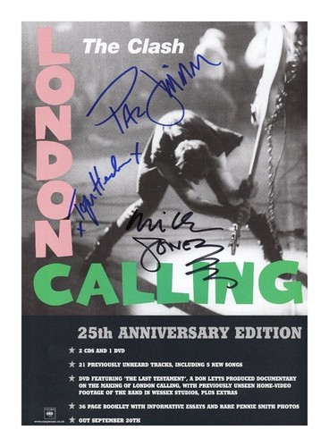 The clash autographed signed - the,