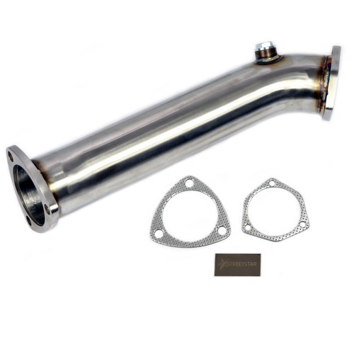 Stainless steel downpipe 8t - steel,