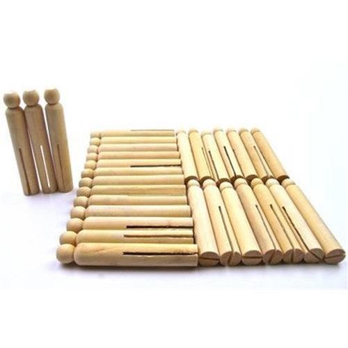 Dolly pegs natural various - -,