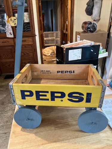Vintage wood pepsi crate - vintage,