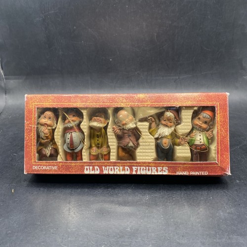 Vintage set gnomes elves - set, 6