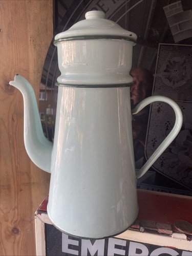 Vintage duck egg blue - duck, enamel