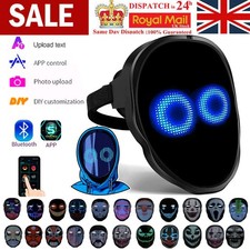 2024 LED Mask with Bluetooth Programmable Customized for Twitch Tiktok Vlog App
