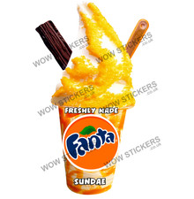 Fanta Ice Cream Sundae Sticker