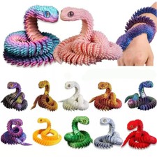 Gradient 3D Printed Snake Crystal Snake Fidget Toys Kids Boys Girls Adults