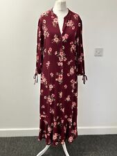 QVC Floral Buttoned Long Dress QVC Julia Roberts Printed Dress Size 10 RRP £52