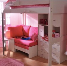 High sleeper bunk bed single