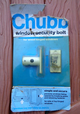Chubb Window Security Bolt For Wood Hinged Windows - 8001 White