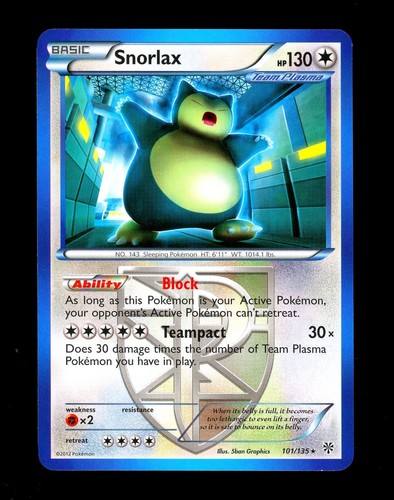2013 pokemon snorlax - pokemon, plasma