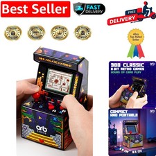 Classic Mini Arcade Machine - 300 8-Bit Games with Colour Screen and Joystick
