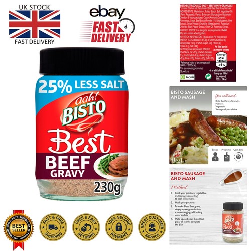 Reduced salt beef gravy - reduced,