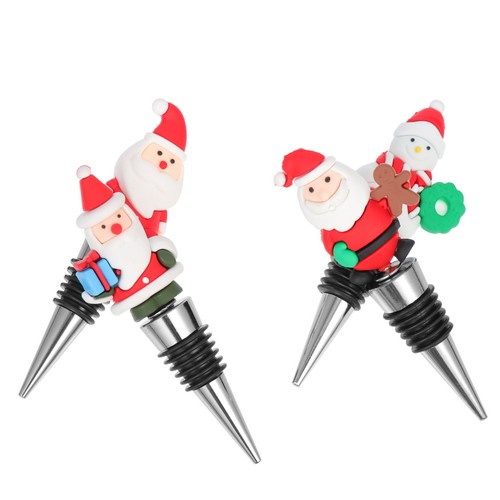 Xmas wine bottle stopper - xmas,