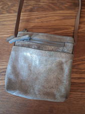 white stuff silver leather small bag