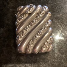 Antique silver plated match - antique,