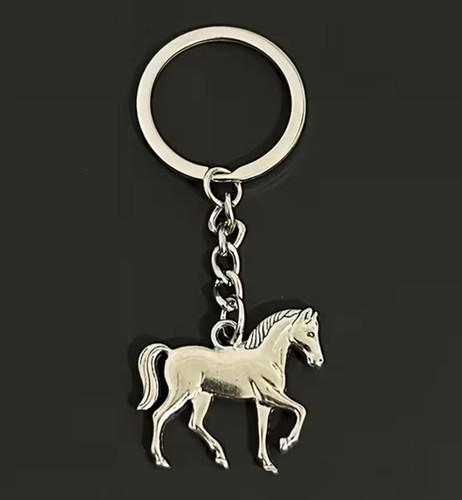 Horse metal keychain - horse,