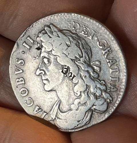 James 1686 halfcrown - james,
