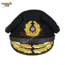 WW2 German Kriegsmarine Visor Cap Admiral Replica Uniform Hat Military Surplus