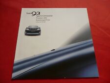 SAAB 9-3 YS3F Sport Sedan Linear Arc Vector Aero Price List Pricelist 2005