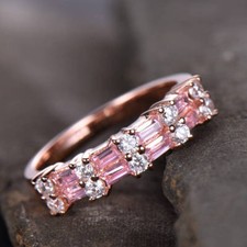 1ct Simulated Pink Sapphire