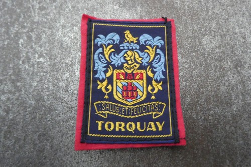 Torquay woven cloth patch - torquay,