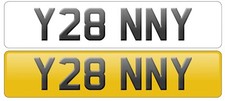 Private Cherished Car Reg Yany Y28 ANY Yan Yanir Yann Yann Yanny Yani Yanine UK