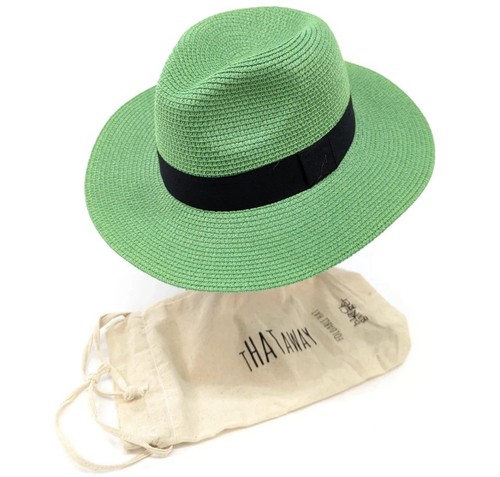 Panama green summer hat - summer, black