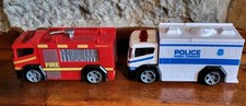 2  X Emergency vehicle toys -