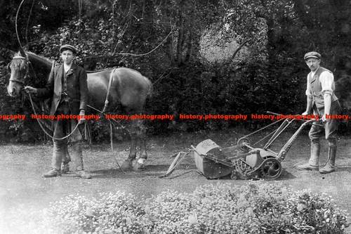 F014421 lawnmower and his - f014421,