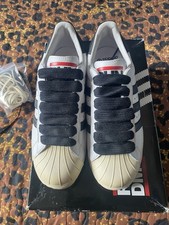 Adidas RUN DMC Superstar 80s JMJ SZ7.5 UK used Once Cond 2013 Consortium M17513