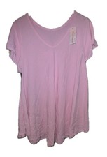 Beautiful Baby Pink Short Sleeve Swing Top Size 16-20 New Never Worn