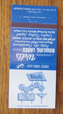 WELLS BOWLING LANES MATCHBOOK