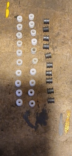 Scalextric nylon plastic wheel - nylon/plastic,