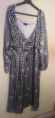 Ladies black gingham - black,