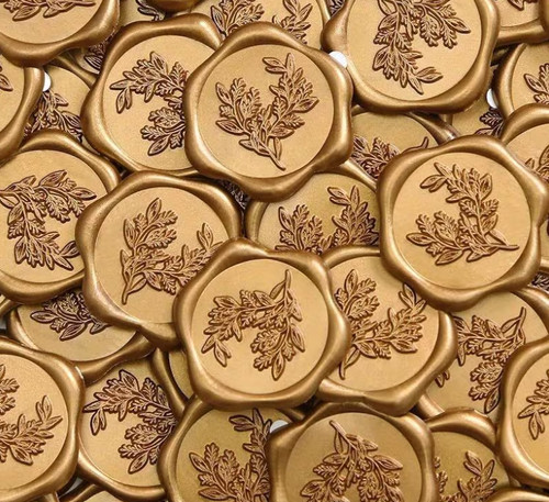Eucalyptus wax seal stickers - wax,