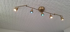 IKEA ceiling lamp in a stylish gold finish LED GU10 Bulbs Lamp (Collection only)