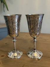 Pair Antique Rare EPNS Silver