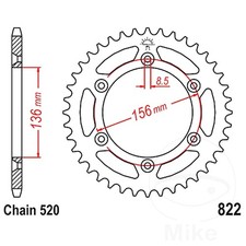 JT Rear Sprocket 53 Tooth 520