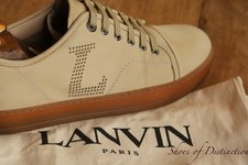 Lanvin Beige Nubuck Leather Shoes Trainers Sneakers Men's UK 6 US 7 EU 40