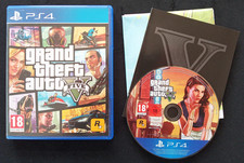 Grand Theft Auto V.  GTA 5.  PS4.  Playstation 4.  Includes Manual & Map.  VGC.