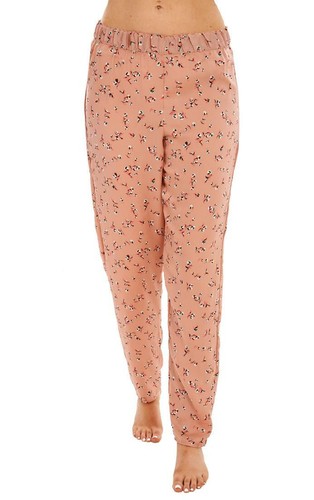 Ladies pink floral satin - ladies,